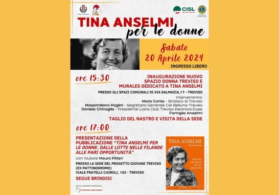 Sabato 20 aprile Treviso dedica una giornata a Tina Anselmi
