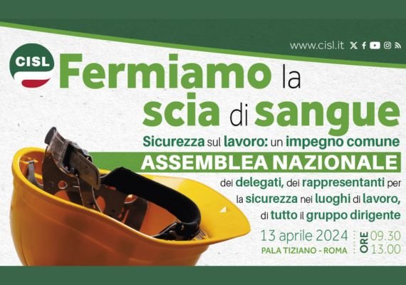 Sabato 13 aprile cento delegati e delegate da Treviso e Belluno a Roma per l’Assemblea Cisl sulla sicurezza