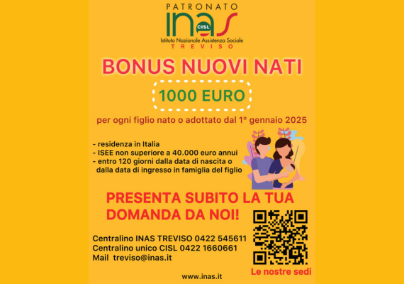 Bonus Nuovi Nati 2025: contributo da 1.000 euro per le famiglie